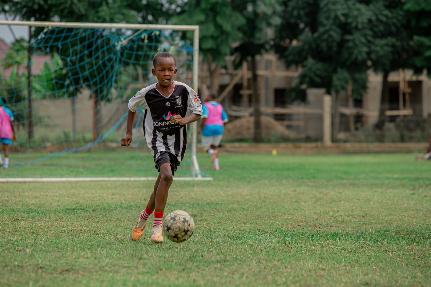 Jovin brings the ball forward for Satino